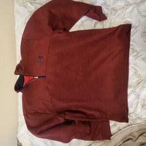 Under Armour Coldgear Quarter Zip Mens XL, Burgundy